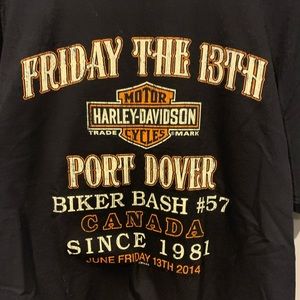 Harley-Davidson Shirts - Clare’s Harley Davidson Niagara Friday 13 T-Shirt Harley-Davidson Shirts - Clare’s Harley Davidson Niagara Friday 13 T-Shirt
